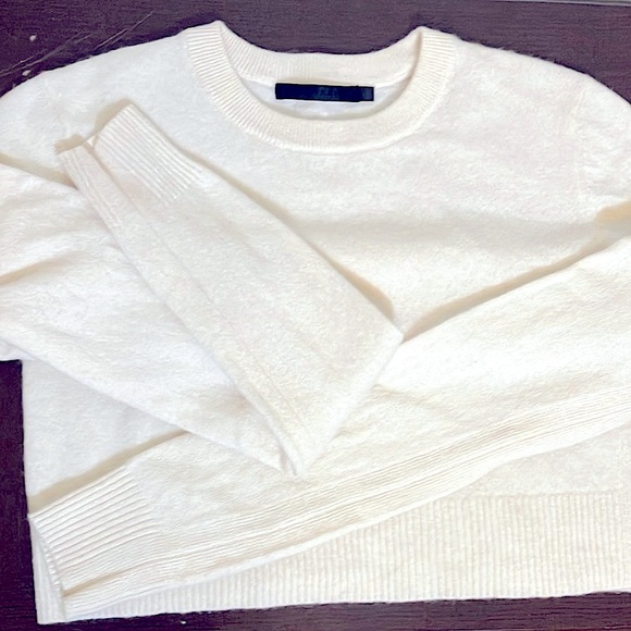COPY - Jenni Kayne Cream Textured Crewneck Sweater - Picture 2 of 13